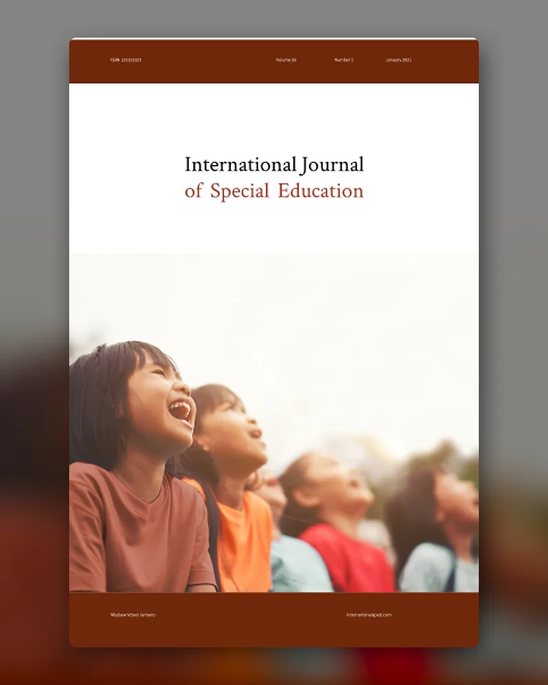 International Journal of Special Education cover