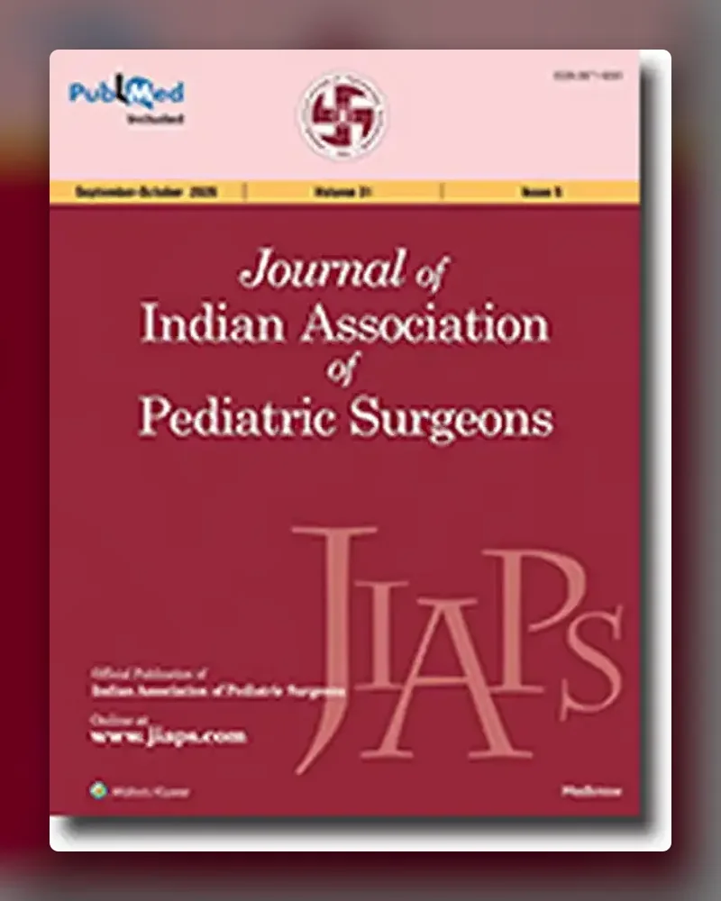 Journal of Indian Association of Pediatric Surgeons (JIAPS) cover