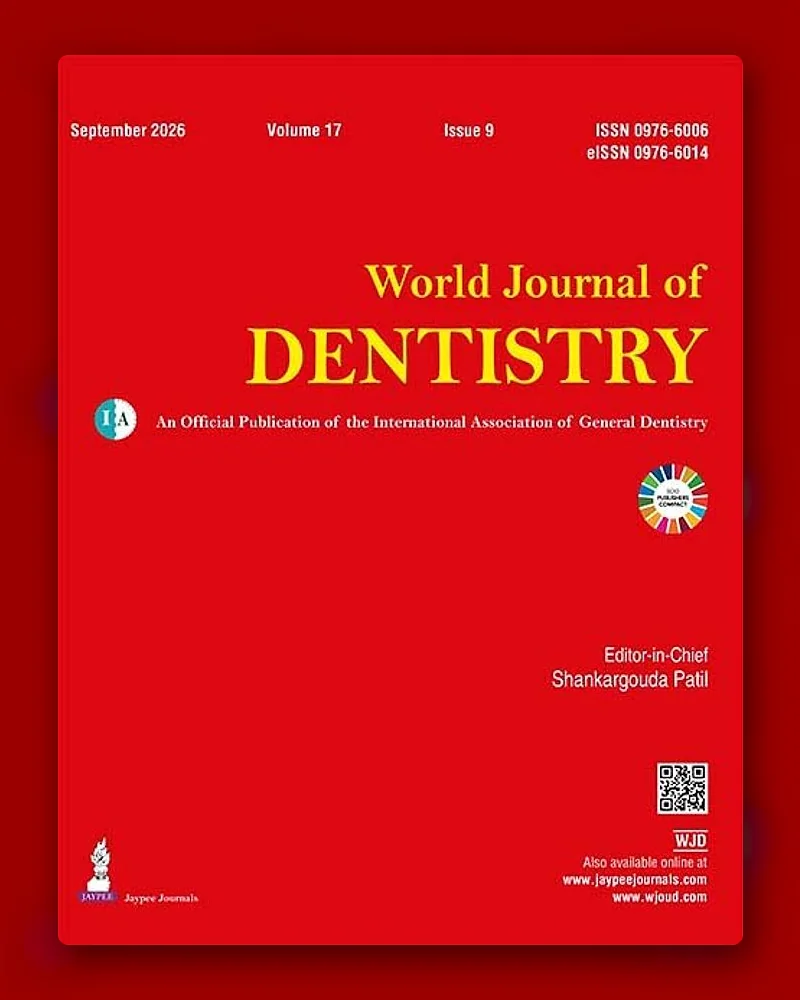 World Journal of Dentistry cover